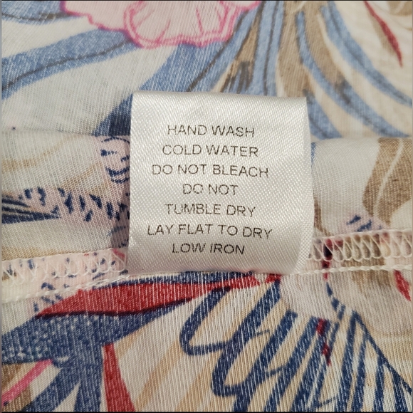 Ellison Dress Womens Size Medium Multicolor Tropical Print Ruffle Maxi Dress - Picture 11 of 11